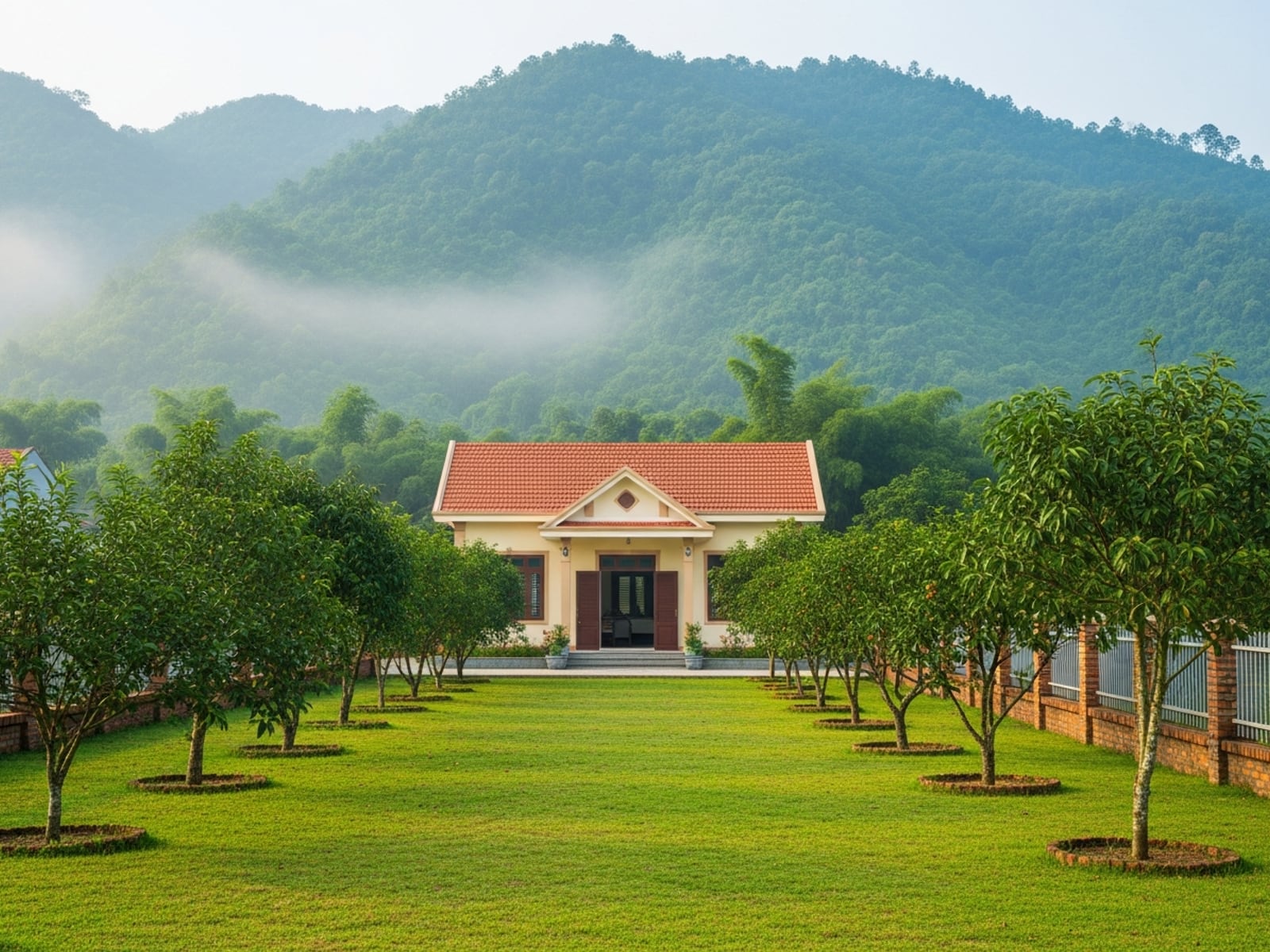 Nhà vườn chân núi Tam Đảo, khuôn viên hơn 1.200 m²