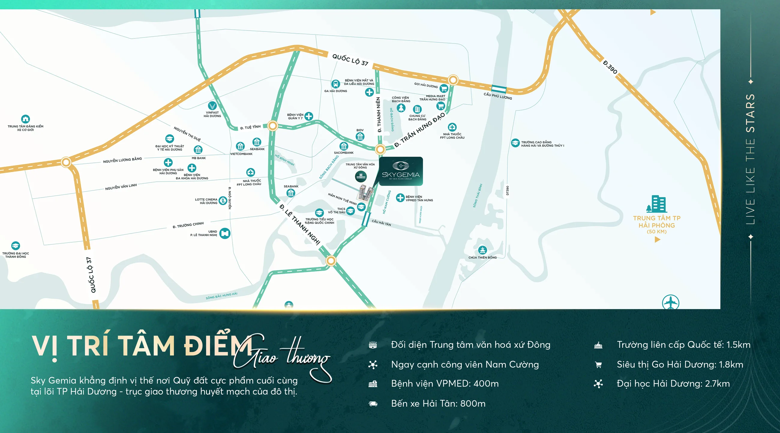 Bản đồ liên kết vùng dự án Sky Gemia — nhấp để xem chi tiết