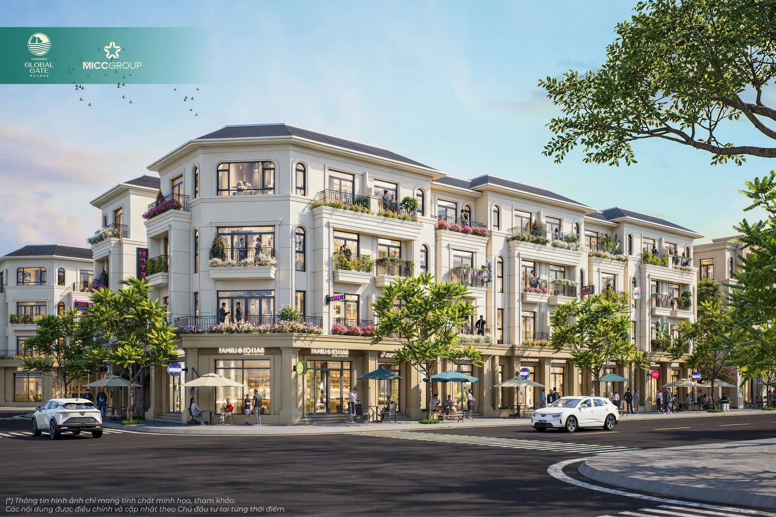 Phối cảnh mẫu nhà liền kề